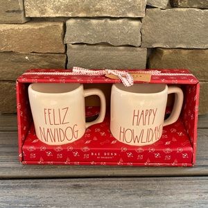 Rae Dunn Feliz Navidog & Happy Howlidays set